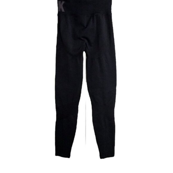 Pink Active Victoria's Secret Black Tights Active Leggings Spandex Womens Small - Picture 7 of 9